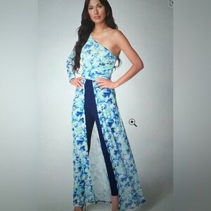Women's One Shoulder Mesh Catsuit
